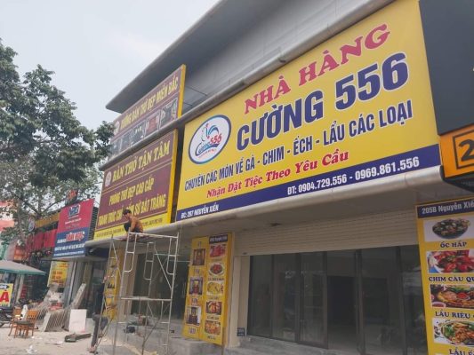 biển bạt khung sắt chất lượng cao