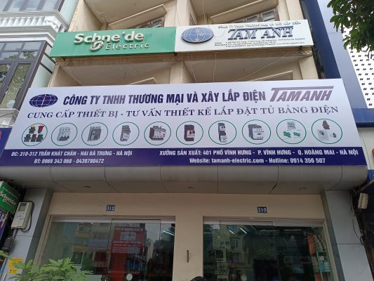 biển bạt khung sắt ngoài trời
