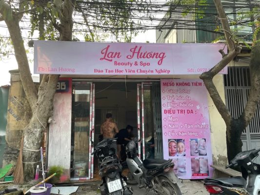 biển bạt khung sắt spa