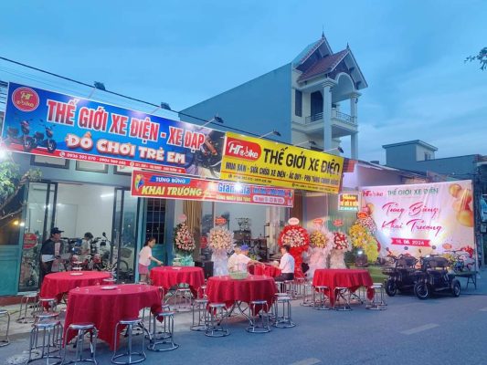biển bạt khung sắt tạp hoá