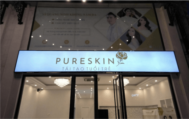 biển hộp đèn spa sang trọng