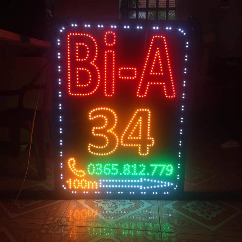 mẫu biển vẫy led quảng cáo của hàng