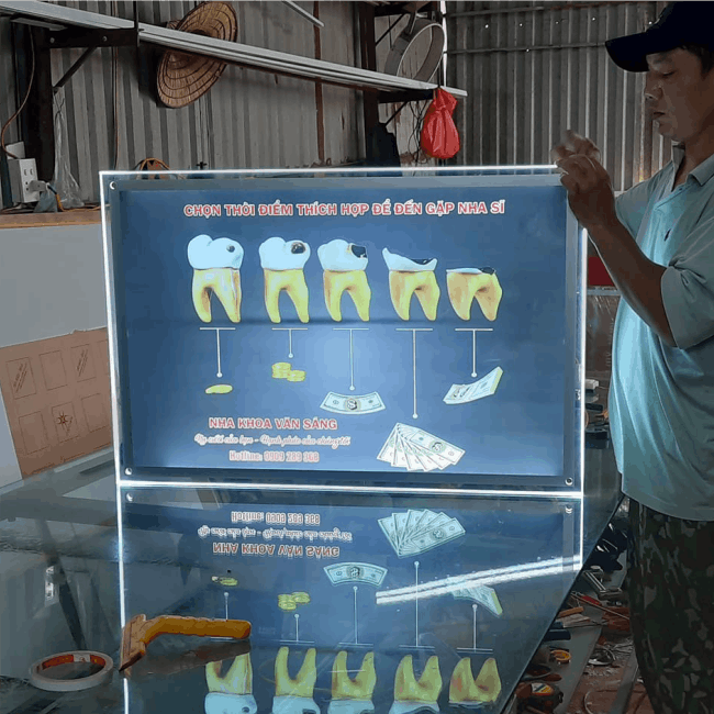 tranh điện led siêu mỏng ánh sáng đẹp