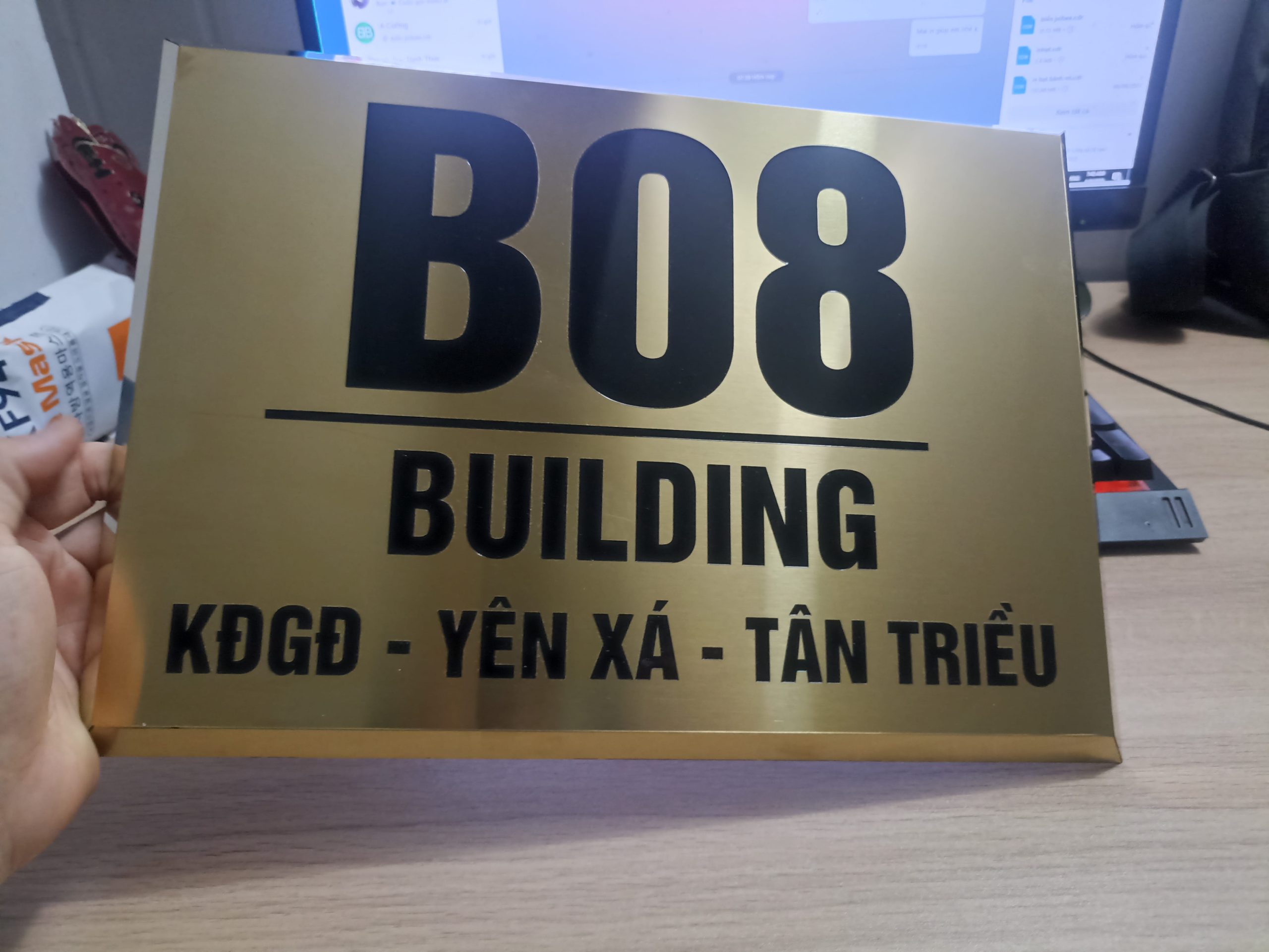 biển số nhà inox đẹp hiện đại
