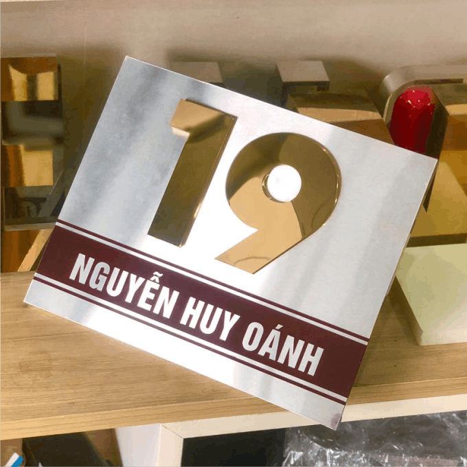 biển số nhà inox ăn mòn theo yêu cầu