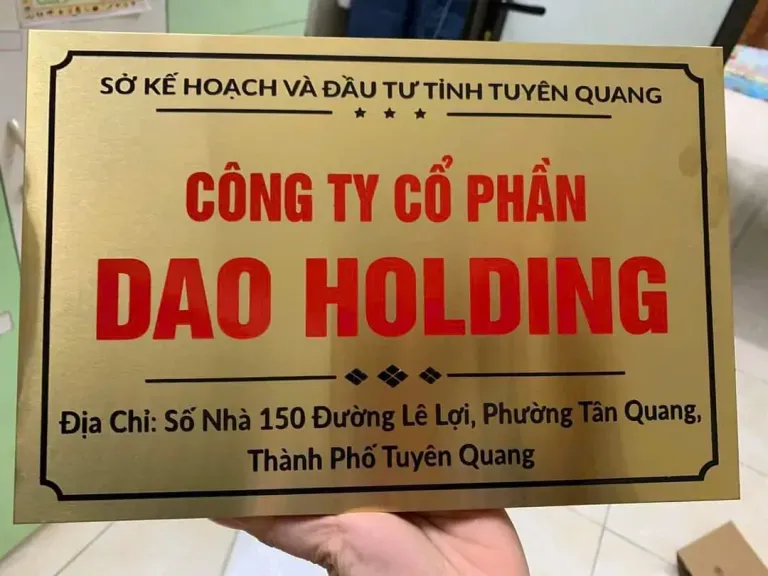 biển tên công ty aluminium bền đẹp