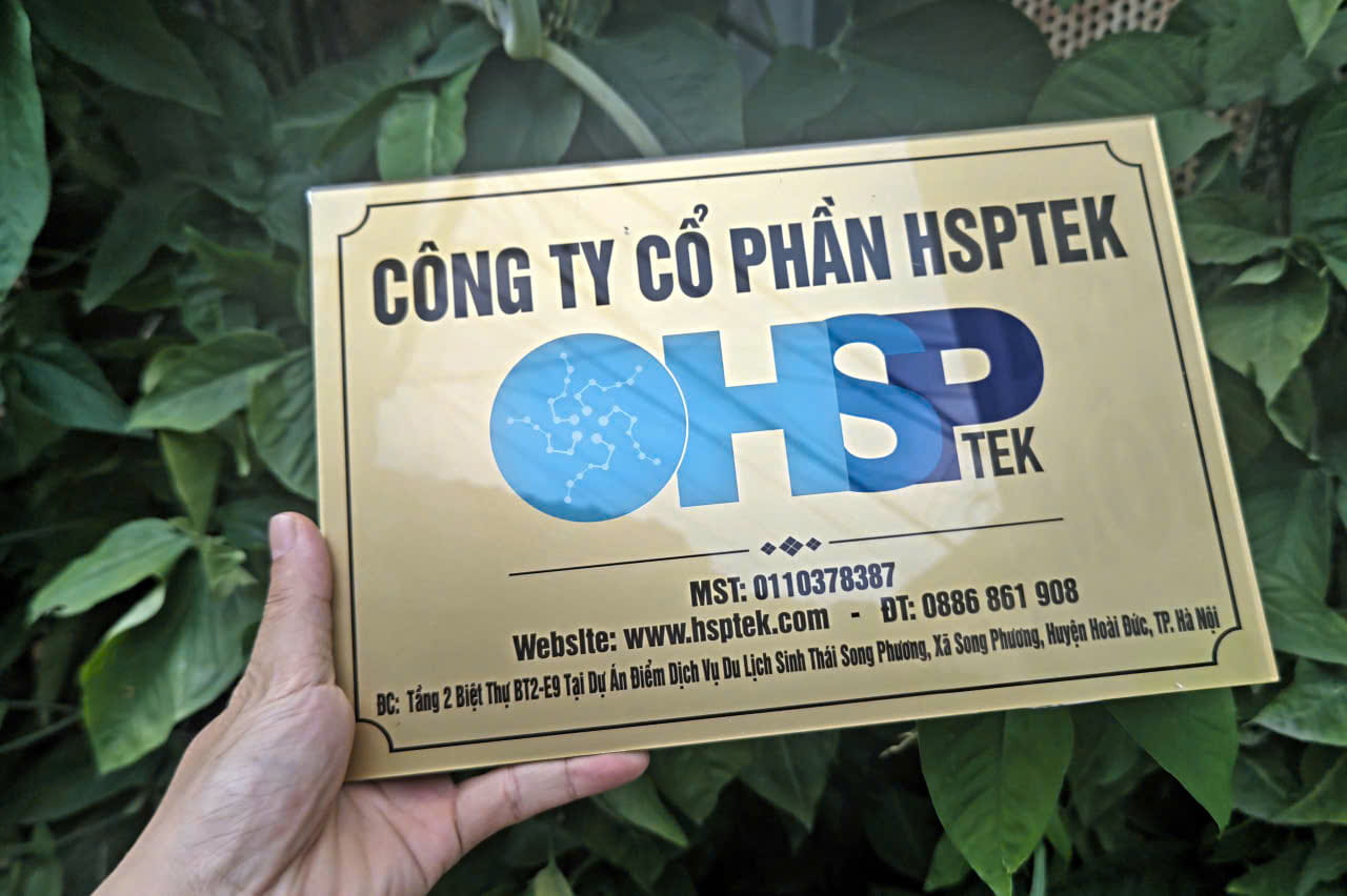 biển tên công ty mica hiện đại
