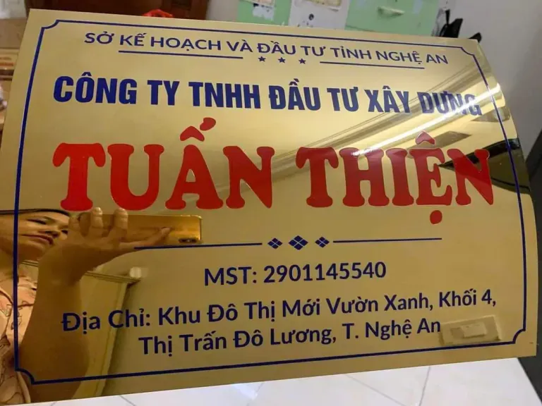 biển tên doanh nghiệp chuyên nghiệp