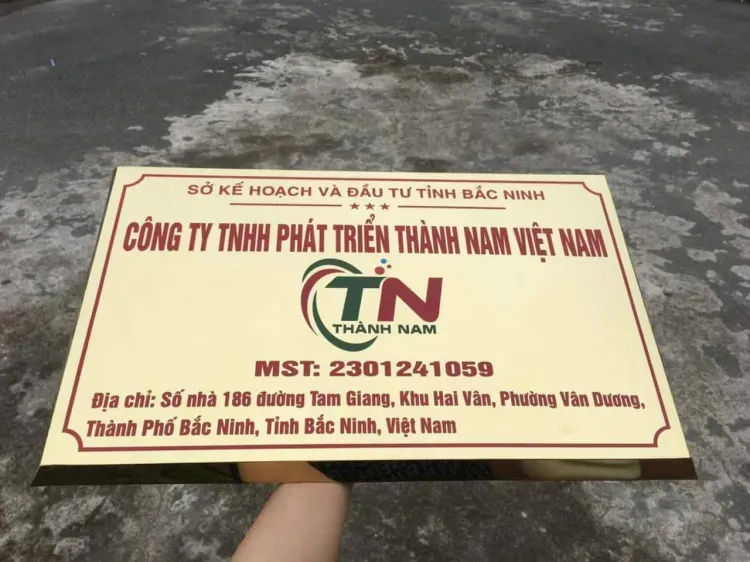 biển tên văn phòng công ty đẹp