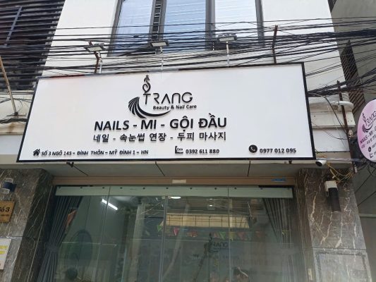biển chữ nổi spa